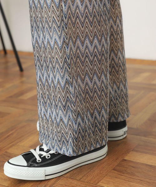 SENSE OF PLACE by URBAN RESEARCH（センスオブプレイスバイアーバンリサーチ）の「カットジャガードイージーパンツ（その他パンツ・レディース・ブラウン系その他/ブルー系その他・ONE）」の22枚目の写真