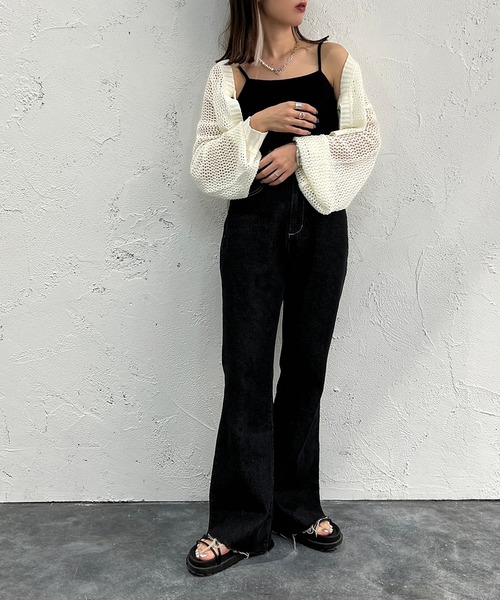 apres jour mignon（アプレジュールミニョン）の「カップ付きインナー【ZOZOTOWN限定アイテム】（キャミソール・レディース・ブラック/オフホワイト/ライトベージュ・X-LARGE/フリー）」の20枚目の写真