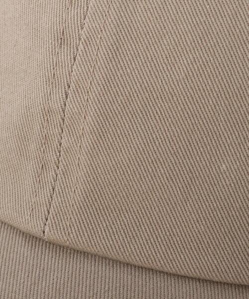 OPAQUE.CLIP（オペークドットクリップ）の「◆Newhattan　コットンツイルキャップ（キャップ・レディース・ライトベージュ/ライトオレンジ系/チャコールグレー/ブラック・00）」の7枚目の写真