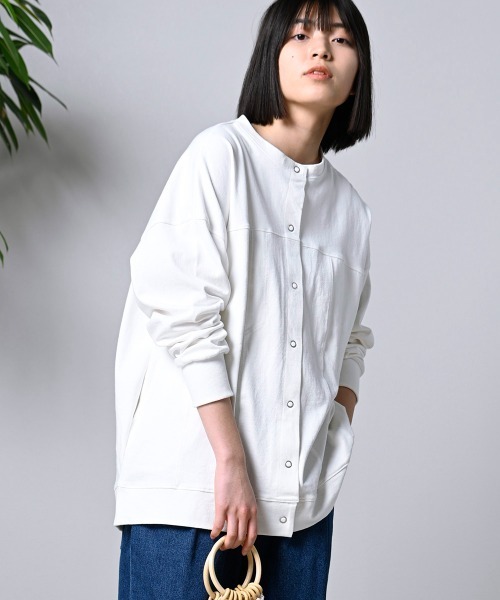 LUPILIEN(ルピリアン)の「【LUPILIEN】カバーオール風カーディガン(カーディガン/ボレロ・レディース・ブラック/オフホワイト/サックスブルー・FREE)」の9枚目の写真