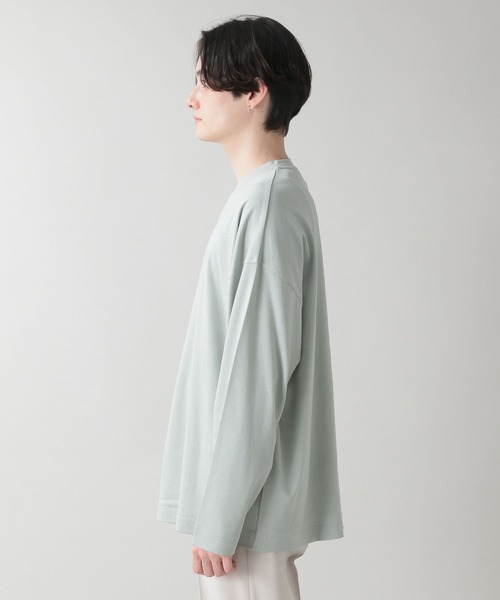 RAGEBLUE（レイジブルー）の「スムースコットン/ルーズシルエットロンT（Tシャツ/カットソー・メンズ・ホワイト/ブラック/パープル/グリーン・MEDIUM/LARGE）」の13枚目の写真