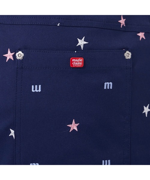 marie claire（マリ・クレール）の「marie claire/マリクレール 飛び柄刺繍 ツイル ミドル丈スカート/撥水加工 吸汗速乾/ゴルフウェア/レディース（スカート・レディース・オフホワイト/ブラック/ネイビー・3L/S/L/M/LL）」の14枚目の写真