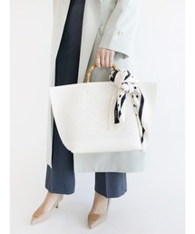Te chichi | バンブーハンドル合皮トートバッグ(トートバッグ)