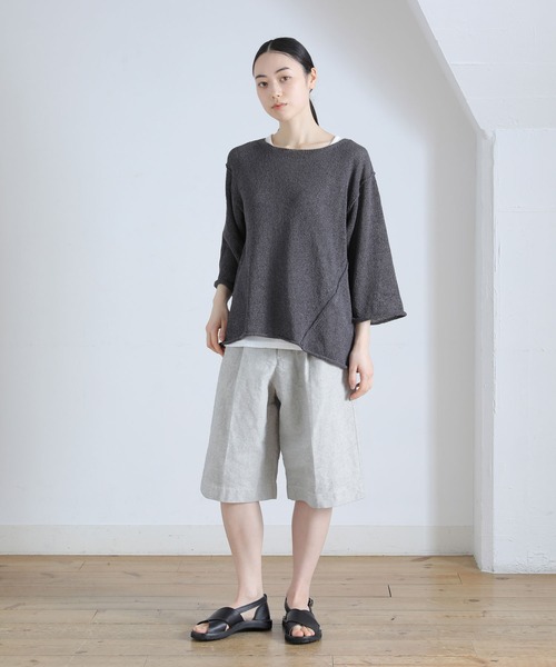 Plantation(プランテーション)の「BIZEN PAPERカルゼ / パンツ / (O)(その他パンツ・レディース・ベージュ/オフホワイト・M size)」の3枚目の写真