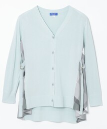 未使用 ブルーレーベル クレストブリッジ Vネックカーディガン コットン混 紺 未使用 ブルーレーベル クレストブリッジ Vネックカーディガン