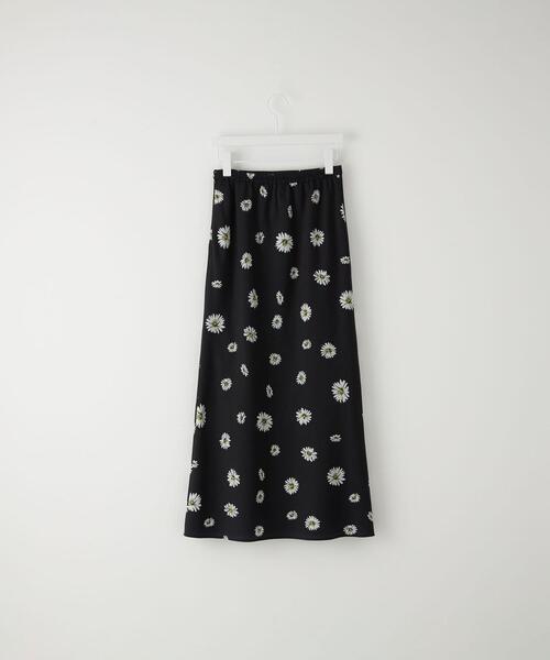 CITEN（シテン）の「＜CITEN（シテン）＞デイジープリント ナロースカート（スカート・レディース・ターコイズブルー/ブラック・M/S）」の3枚目の写真