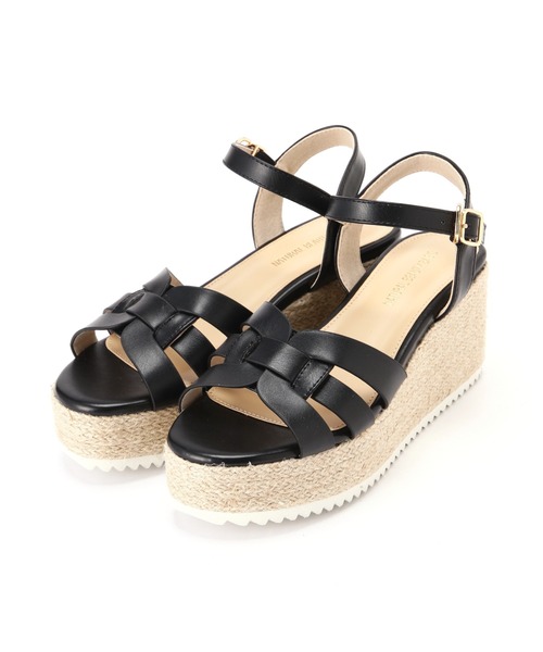 NATURAL BEAUTY BASIC（ナチュラルビューティーベーシック）の「グルカウエッジサンダル（サンダル・レディース・キャメル/ブラック・SMALL/MEDIUM/LARGE）」の4枚目の写真