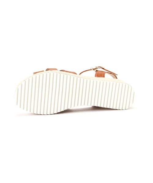 NATURAL BEAUTY BASIC（ナチュラルビューティーベーシック）の「グルカウエッジサンダル（サンダル・レディース・キャメル/ブラック・SMALL/MEDIUM/LARGE）」の8枚目の写真