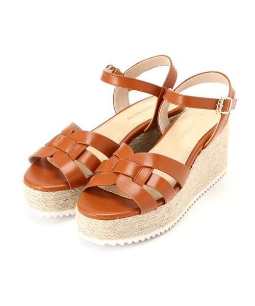 NATURAL BEAUTY BASIC（ナチュラルビューティーベーシック）の「グルカウエッジサンダル（サンダル・レディース・キャメル/ブラック・SMALL/MEDIUM/LARGE）」の5枚目の写真