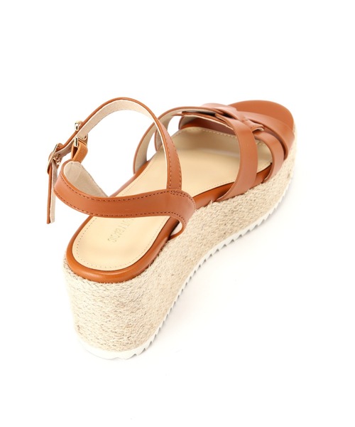 NATURAL BEAUTY BASIC（ナチュラルビューティーベーシック）の「グルカウエッジサンダル（サンダル・レディース・キャメル/ブラック・SMALL/MEDIUM/LARGE）」の6枚目の写真