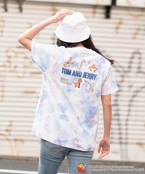 Tom＆Jerry（トムアンドジェリー）の「【OUTDOOR PRODUCTS/アウトドアプロダクツ】【TOM&JERRY/ トムとジェリー 】オリジナルデザインTシャツ（Tシャツ/カットソー・メンズ・ダークグリーン/ホワイト/ベージュ系その他/スミクロ/ホワイト系その他/ブルー/アイボリー/ベージュ/その他/ピンク系その他・X-LARGE/SMALL/LARGE/MEDIUM）」の6枚目の写真