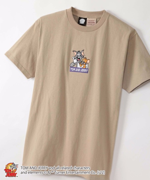 Tom＆Jerry（トムアンドジェリー）の「【OUTDOOR PRODUCTS/アウトドアプロダクツ】【TOM&JERRY/ トムとジェリー 】オリジナルデザインTシャツ（Tシャツ/カットソー・メンズ・ダークグリーン/ホワイト/ベージュ系その他/スミクロ/ホワイト系その他/ブルー/アイボリー/ベージュ/その他/ピンク系その他・X-LARGE/SMALL/LARGE/MEDIUM）」の5枚目の写真