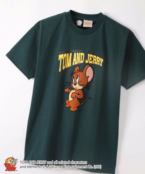 Tom＆Jerry（トムアンドジェリー）の「【OUTDOOR PRODUCTS/アウトドアプロダクツ】【TOM&JERRY/ トムとジェリー 】オリジナルデザインTシャツ（Tシャツ/カットソー・メンズ・ダークグリーン/ホワイト/ベージュ系その他/スミクロ/ホワイト系その他/ブルー/アイボリー/ベージュ/その他/ピンク系その他・X-LARGE/SMALL/LARGE/MEDIUM）」の8枚目の写真