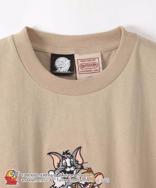 Tom＆Jerry（トムアンドジェリー）の「【OUTDOOR PRODUCTS/アウトドアプロダクツ】【TOM&JERRY/ トムとジェリー 】オリジナルデザインTシャツ（Tシャツ/カットソー・メンズ・ダークグリーン/ホワイト/ベージュ系その他/スミクロ/ホワイト系その他/ブルー/アイボリー/ベージュ/その他/ピンク系その他・X-LARGE/SMALL/LARGE/MEDIUM）」の16枚目の写真