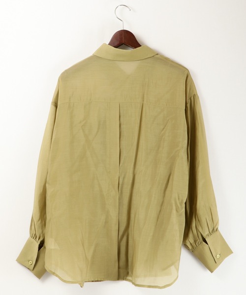 EACH.（イーチ）の「EACH バックスリットシアーシャツ（シャツ/ブラウス・レディース・ピンク/ブルー/グリーン・FREE）」の19枚目の写真