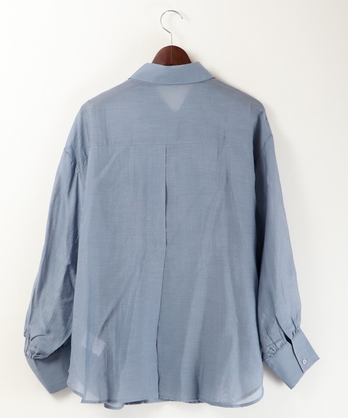 EACH.（イーチ）の「EACH バックスリットシアーシャツ（シャツ/ブラウス・レディース・ピンク/ブルー/グリーン・FREE）」の21枚目の写真