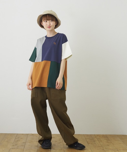 CUBE SUGAR(キューブシュガー)の「ストレッチツイル無地イージーバルーンパンツ(その他パンツ・レディース・ネイビー/カーキ/ナチュラル・M)」の18枚目の写真