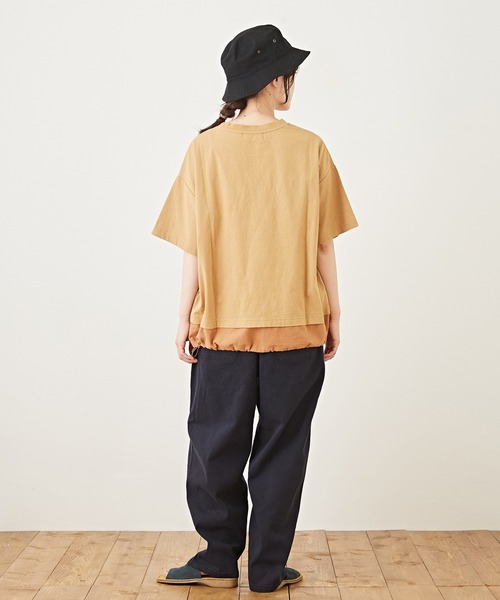CUBE SUGAR(キューブシュガー)の「ストレッチツイル無地イージーバルーンパンツ(その他パンツ・レディース・ネイビー/カーキ/ナチュラル・M)」の21枚目の写真