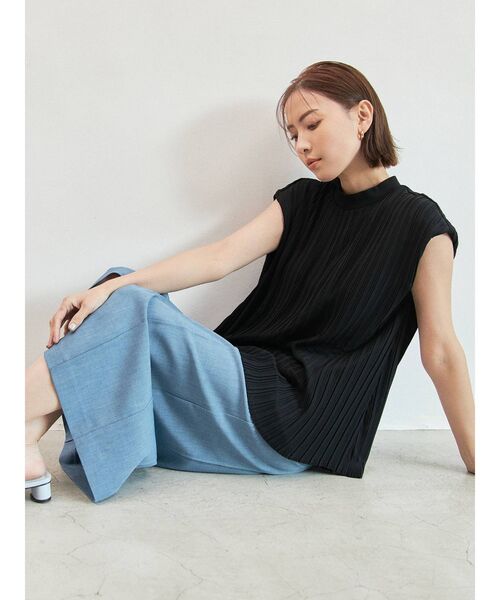 COTORICA(コトリカ)の「リネンライクピンタックタイトスカート(スカート・レディース・ブラック/ベージュ/ブルー・SMALL/MEDIUM)」の20枚目の写真