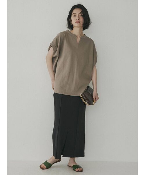 COTORICA(コトリカ)の「リネンライクピンタックタイトスカート(スカート・レディース・ブラック/ベージュ/ブルー・SMALL/MEDIUM)」の11枚目の写真