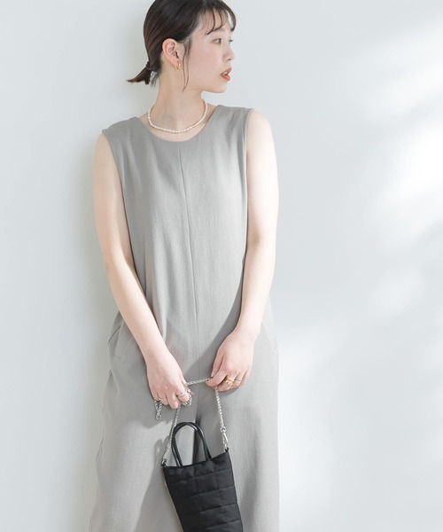 F by ROSSO バックリボンサロペットパンツ F by ROSSO（エフバイロッソ）の「F by ROSSO リネンライクバック