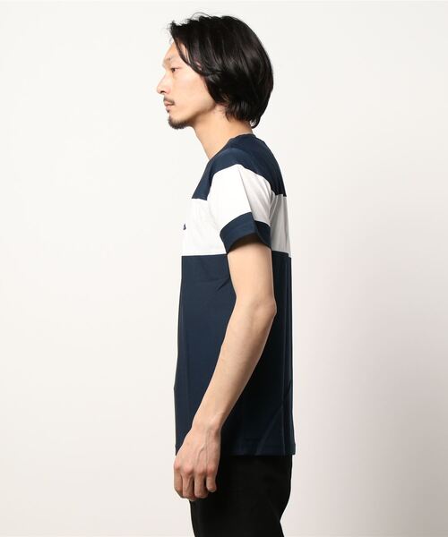 FILA(フィラ)の「FILA/フィラ ワンポイント 配色切替 ブランドロゴ メンズ 半袖 Tシャツ/吸水速乾 ストレッチ(Tシャツ/カットソー・メンズ・チャコールグレー/ブラック/ネイビー・LL/M/L)」の6枚目の写真