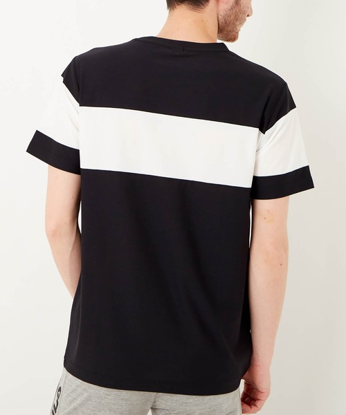 FILA(フィラ)の「FILA/フィラ ワンポイント 配色切替 ブランドロゴ メンズ 半袖 Tシャツ/吸水速乾 ストレッチ(Tシャツ/カットソー・メンズ・チャコールグレー/ブラック/ネイビー・LL/M/L)」の9枚目の写真