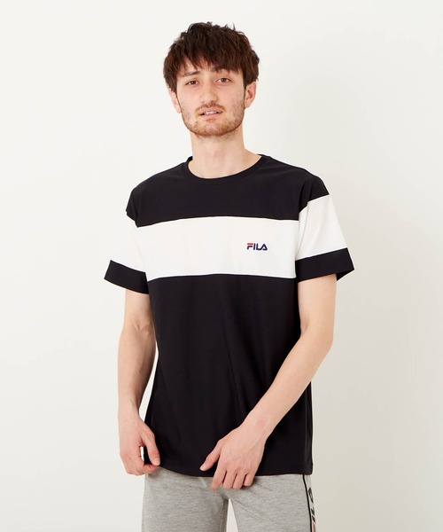 FILA(フィラ)の「FILA/フィラ ワンポイント 配色切替 ブランドロゴ メンズ 半袖 Tシャツ/吸水速乾 ストレッチ(Tシャツ/カットソー・メンズ・チャコールグレー/ブラック/ネイビー・LL/M/L)」の17枚目の写真