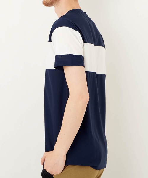 FILA(フィラ)の「FILA/フィラ ワンポイント 配色切替 ブランドロゴ メンズ 半袖 Tシャツ/吸水速乾 ストレッチ(Tシャツ/カットソー・メンズ・チャコールグレー/ブラック/ネイビー・LL/M/L)」の8枚目の写真