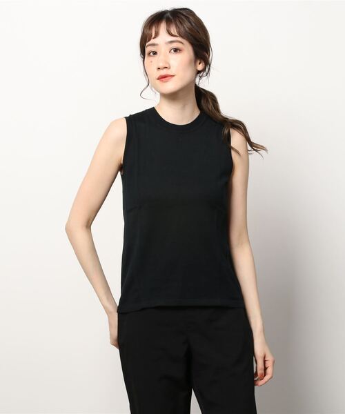 BANANA REPUBLIC FACTORY STORE(バナナリパブリック ファクトリーストア)の「BANANA REPUBLIC FACTORY STORE 日本限定ノースリーブニット(ニット/セーター・レディース・ホワイト/ブラック/ネイビー/グリーン/ナチュラル/ブルー系その他/ブルー・M/L/XS/S)」の1枚目の写真