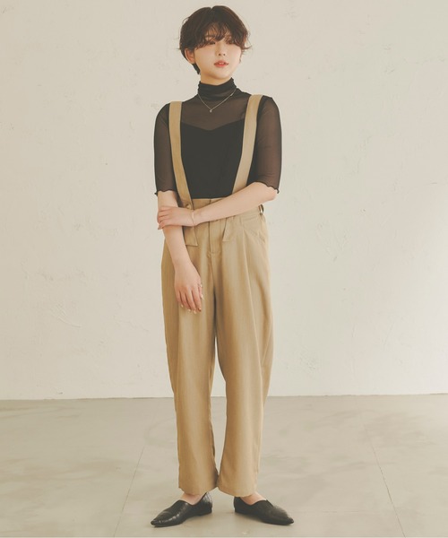 Ambre Neige(アンブルネージュ)の「シアー半袖トップス/【WEB/EC限定商品】(Tシャツ/カットソー・レディース・ブラック/ライトグリーン/アイボリー/ダークブラウン/モカ・FREE)」の13枚目の写真