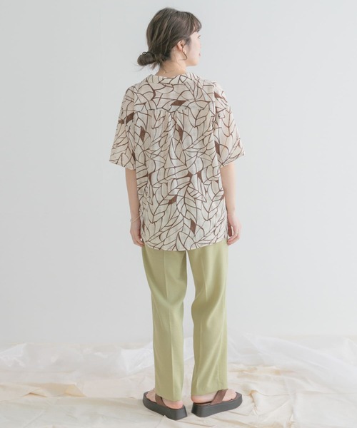 ITEMS URBANRESEARCH（アイテムズ アーバンリサーチ）の「カイキンプリントシャツ（シャツ/ブラウス・レディース・ブラック/オフホワイト・FREE）」の10枚目の写真