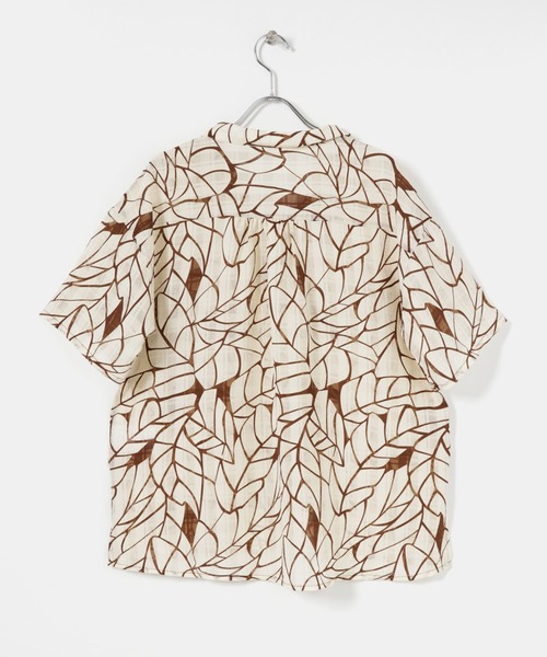 ITEMS URBANRESEARCH（アイテムズ アーバンリサーチ）の「カイキンプリントシャツ（シャツ/ブラウス・レディース・ブラック/オフホワイト・FREE）」の3枚目の写真