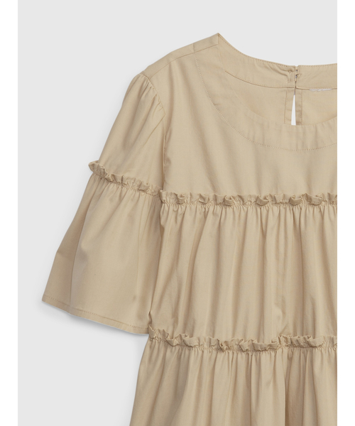 GAP(ギャップ)の「ティアード トップス (キッズ)(シャツ/ブラウス・キッズ・ホワイト/ベージュ/ブルー・M/L/XL/XXL/S)」の7枚目の写真