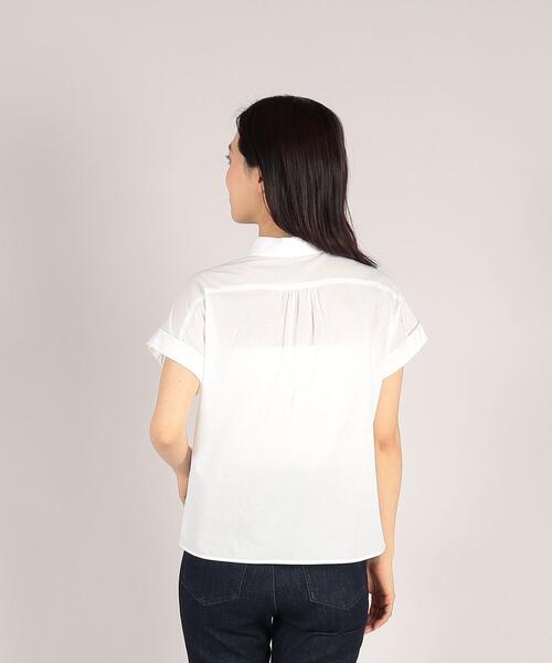 To b. by agnes b.(トゥービーバイアニエスベー)の「WP24 CHEMISE マニッシュシャツ(シャツ/ブラウス・レディース・ホワイト・38/36)」の3枚目の写真