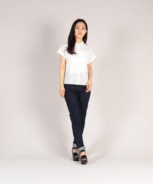 To b. by agnes b.(トゥービーバイアニエスベー)の「WP24 CHEMISE マニッシュシャツ(シャツ/ブラウス・レディース・ホワイト・38/36)」の4枚目の写真