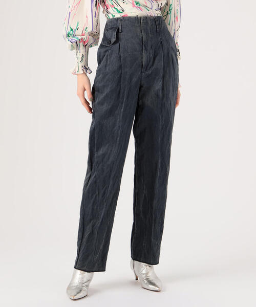 TOMORROWLAND (トゥモローランド)の「GOLDEN GOOSE DELUXE BRAND SALLY タックテーパードパンツ(その他パンツ・レディース・ダークブルー・XXS)」の1枚目の写真