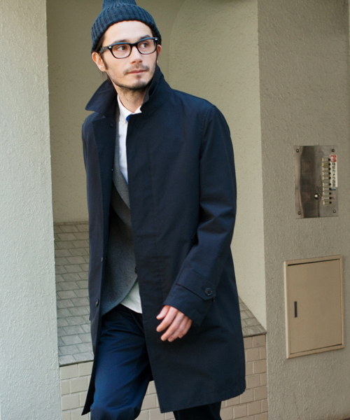 green label relaxing(グリーンレーベルリラクシング)の「【WEB限定】★★HI/CO/WE WASHED ステンカラーコート GLSS(ステンカラーコート・メンズ・ロイヤルブルー/ベージュ/ネイビー・LARGE/X-SMALL/SMALL/X-LARGE/MEDIUM)」の1枚目の写真