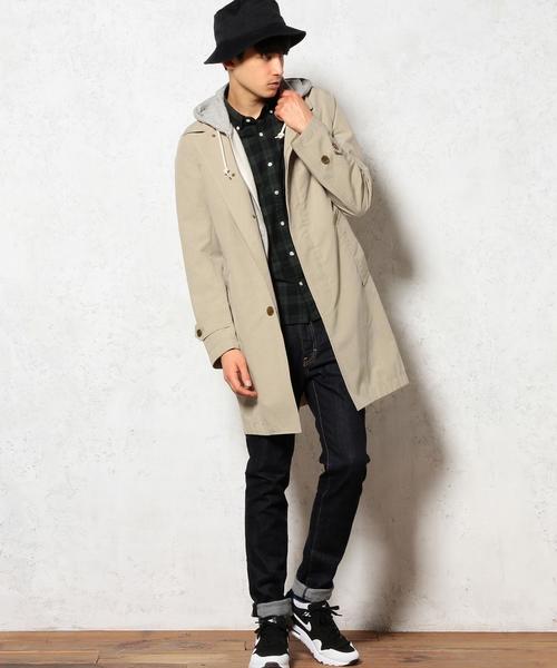 green label relaxing(グリーンレーベルリラクシング)の「【WEB限定】★★HI/CO/WE WASHED ステンカラーコート GLSS(ステンカラーコート・メンズ・ロイヤルブルー/ベージュ/ネイビー・LARGE/X-SMALL/SMALL/X-LARGE/MEDIUM)」の16枚目の写真