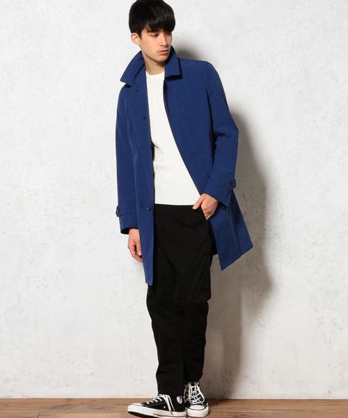 green label relaxing(グリーンレーベルリラクシング)の「【WEB限定】★★HI/CO/WE WASHED ステンカラーコート GLSS(ステンカラーコート・メンズ・ロイヤルブルー/ベージュ/ネイビー・LARGE/X-SMALL/SMALL/X-LARGE/MEDIUM)」の11枚目の写真