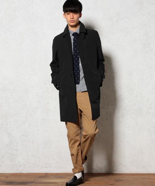 green label relaxing(グリーンレーベルリラクシング)の「【WEB限定】★★HI/CO/WE WASHED ステンカラーコート GLSS(ステンカラーコート・メンズ・ロイヤルブルー/ベージュ/ネイビー・LARGE/X-SMALL/SMALL/X-LARGE/MEDIUM)」の4枚目の写真