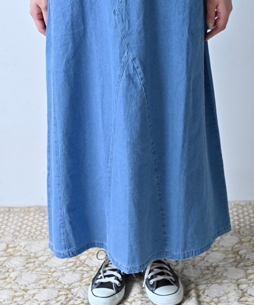 LUPILIEN（ルピリアン）の「7oz デニムツイルリメイク風スカート（スカート・レディース・ブラック/カーキ/ブルー・FREE）」の19枚目の写真