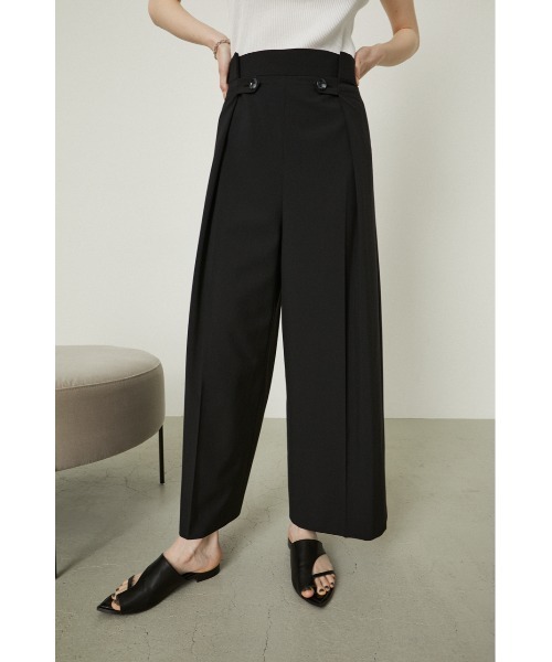 U9038f56　▼RIM.ARK リムアーク▼　スーツタイパンツ ラップパンツ テーパード 36 黒 春秋 （リムアーク）の「Parachute PT パラシュートパンツ