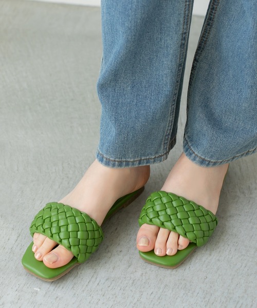 fifth（フィフス）の「【スタイリストレコメンド】メッシュフラットサンダル（サンダル・レディース・ホワイト/ブラウン/グリーン・22.5cm/23.5cm/24.5cm/23.0cm/24.0cm/25.0cm）」の3枚目の写真