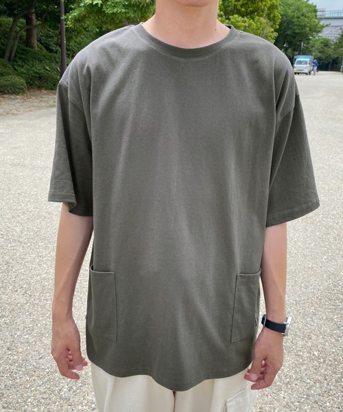 PairPair(ペアペア)の「WピスネームポケットTEE(ユニセックス)(Tシャツ/カットソー・メンズ・オフホワイト/ボルドー/スミクロ・MEDIUM/LARGE)」の13枚目の写真