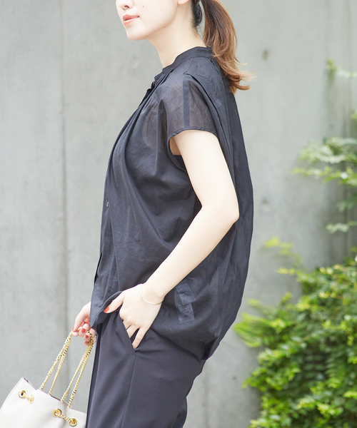 JOURNAL STANDARD(ジャーナルスタンダード)の「《追加2》80ローンタックシャツ(シャツ/ブラウス・レディース・ブラック/ブラウン/ブルー系その他/ブラック系その他・FREE)」の12枚目の写真