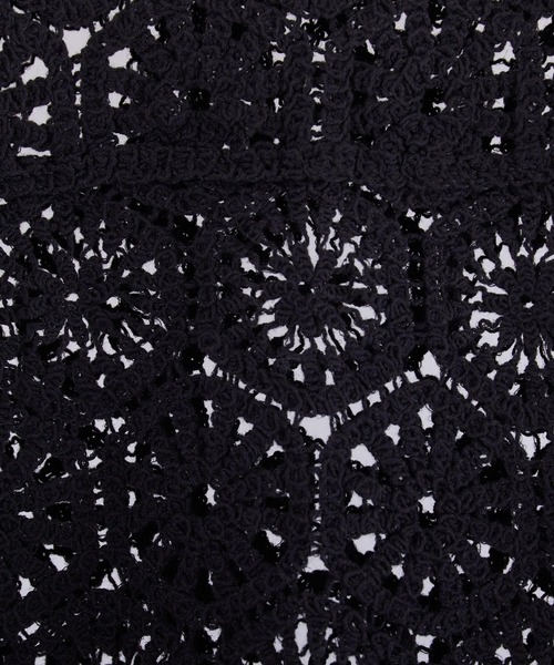 PAPAVER（パパヴェル）の「【papaver】かぎ針ニット（ニット/セーター・レディース・キナリ/ブラック・MEDIUM）」の7枚目の写真