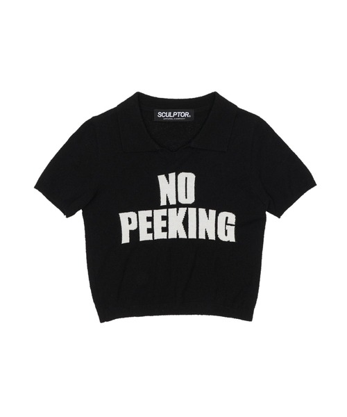 SCULPTOR（スカルプター）の「No Peeking Knit Top/ノーピーキングニットトップ（ニット/セーター・レディース・ホワイト/ブラック・MEDIUM）」の13枚目の写真