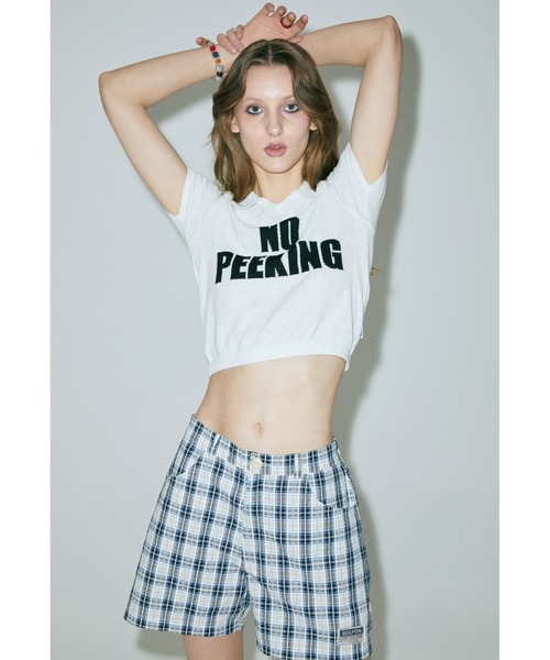 SCULPTOR（スカルプター）の「No Peeking Knit Top/ノーピーキングニットトップ（ニット/セーター・レディース・ホワイト/ブラック・MEDIUM）」の10枚目の写真