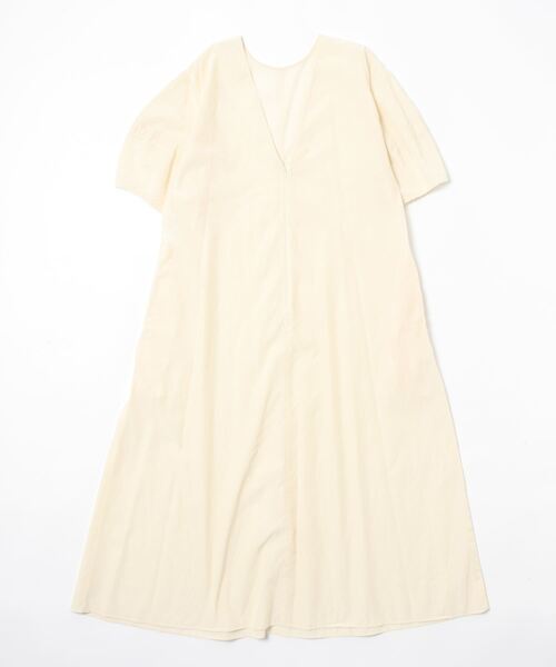 enchainement（アンシェヌマン）の「Cupra Typewriter Dress（シャツワンピース・レディース・ダークブラウン/オフホワイト/グリーン・フリー）」の11枚目の写真